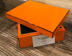 Lacquer Storage Box - Tangerine - Large