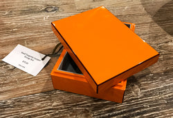 Lacquer Storage Box - Tangerine - Small