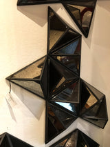 Wood and Mirror Planter - Wall Decor